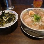 紀州和歌山ラーメン たかし - 中華麺「熟成」＆たかな飯