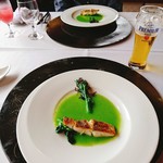 French Restaurant Tsuta no Ha - カマガリの菜の花ソース