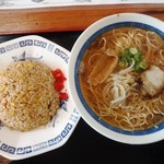 めん吉 - ラーメンセット550円＋250円