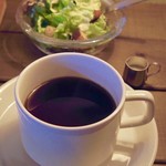 CAFE Uchi - ブレンドコーヒーとミニサラダ(ランチ)