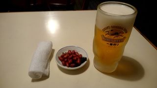 興安楼 - 一番搾り生ビール：300円