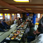 Yokohama Houseboat Hamakaze - 船内は当たり前ですが天井が低い