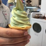 甘味処 鎌茶屋 - ソフトクリーム　抹茶