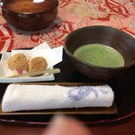 Abuto Kurashiki Kan - チェックイン後 お抹茶で
                        嬉しいですね