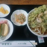 Kyoto Gosho Tomi no Koji Kyukei Sho - 九条ねぎうどん定食980円