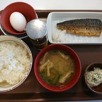 Sukiya Akurosupurazayugawara Ten - 2017年6月　塩さばたまごかけごはん朝食　390円