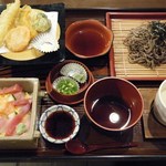 Koto - お昼天ざるバラちらし定食@1,080