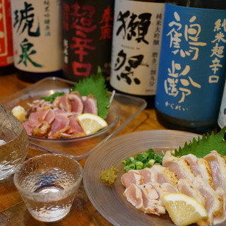 用雞肉料理和日本酒幹杯!