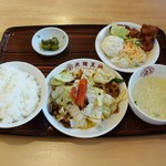 大阪王将 - ホイコーロー定食1000円