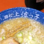 じょっぱりラーメン - ドンブリに飛び散った白い○○