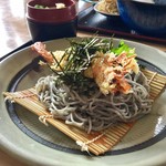 Restaurant Kodachi - 【黒ゴマ麺(冷) 大海老付/800円】別アングルから