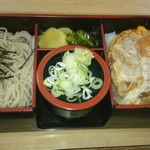 Yabu Sho - カツ丼セット、そばを選択(税込850円)