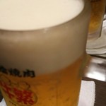 Genki Shichirin Yakiniku Gyushige Kitami Ten - 生ビールで乾杯！