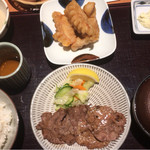 Umaya Ionmoru Chikushino Ten - 1100円くらいの、チキン南蛮定食