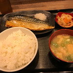 Yuhi Shokudo - 塩サバ定食＝６００円