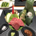 Kawaichi Ryokan - みゆき和牛と信州プレミアム牛の
                        ステーキ