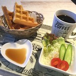 coco de café - 料理写真:ワッフルモーニング