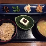 五箇山 農園食堂 - 朝定食550円ドリンク付き