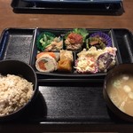 五箇山 農園食堂 - 朝弁当650円ドリンク付き