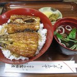 Tomitaya - うな丼（並）肝吸い付き（１３６０円）