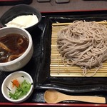 Seishu An Ionmorushijonawateten - 鴨せいろ¥1,180+大盛(100g)¥100+おぼろ豆冨(おかわり自由)¥100+税