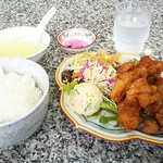 香華苑 - ビジネスランチ500円 鶏肉の香味揚げ