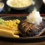 レストラン カルボ - ハンバーグ250g1000円おろしポン酢ソース