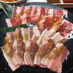 Aji no Ganko En Kiyosu Ten - 肉は牛と豚バラかな