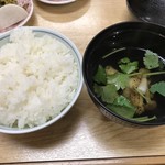 山翠荘 - ご飯と吸物