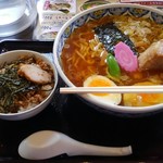 孫悟空 - 角玉ラーメン+ミニチャーシュー丼