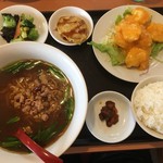 Shuhoen - Bランチ700円エビマヨ、台湾ラーメン