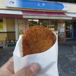 Kozuki Parking Area (Kudari Sen) Snack Corner - れんこんコロッケ 240円　(2018.1)