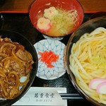 Wakashige Shokudo - 焼肉丼 うどん