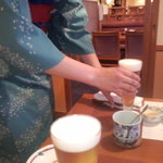 Japanese cuisine Kitanoji - 生ビールをどうぞ　【　２０１１年５月　】