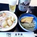 五半屋 - 2日目。1st.ラウンド「肉じゃが＆煮物」各150円也。