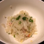 炙りや牛ぞう - カニ雑炊 ※食べかけではありません