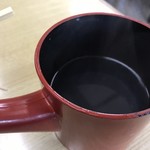 Shinano An Oonojo Ten - 見事な蕎麦湯
                      無色透明で まるで白湯