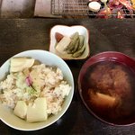 Chikusen Kyo - 筍ご飯&筍のお味噌汁&香の物