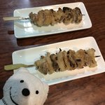 炭火串焼 ふじ - 牛ホルモン Beef Innards at Sumibi Kushiyaki Fuji, Kinosakionsen！♪☆(*^o^*)