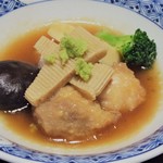 中安旅館 - 治部煮。すだれ麩うまし