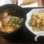 Senryu Ramen - ランチメニュー 手打ラーメン&半チャーハン