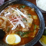 たつみや食堂 - '18/06/16 カルビ麺（税込850円）