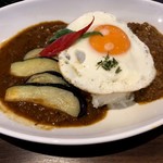 Hoshino Coffee Ten Yoshikawa Ten - 夏野菜のWカレー（星乃カレー&キーマ）　880円