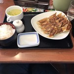 リンガーハット - ぎょうざ定食！
税別５９０円！
ご飯大盛り無料！