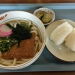 ふるさと茶屋 - うどんセット 500円