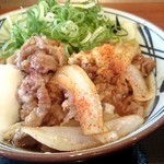 丸亀製麺 - 牛山盛りうどん＋温玉