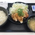 Yoshinoya Yanagiuten - おろしから揚げ定食680円