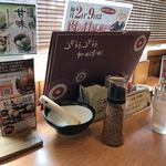 Shabu Shabu Sukiyaki Dontei Sano Ten - 待っている間に胡麻をすりすり