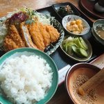 味の駅 沙瓏 - ロースカツ定食1100円