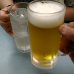 葛の湯 - お風呂上りにまずは生中とレモンサワーで乾杯！